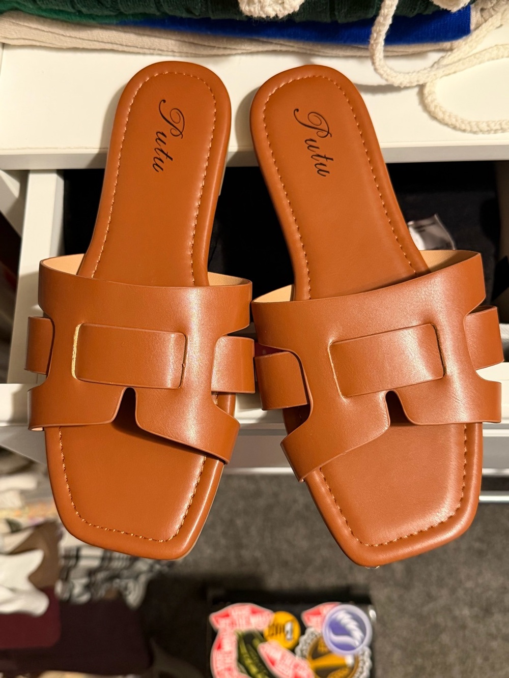 Putu brown sandals. New. Size 8. Comfy and cute